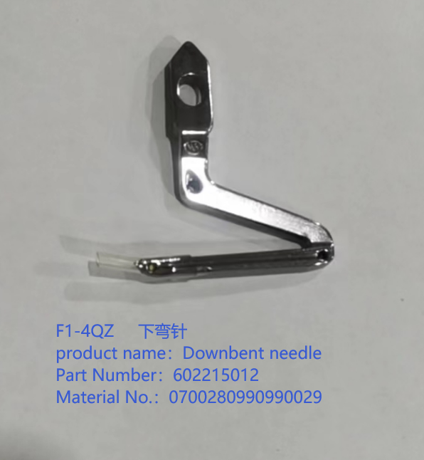 Downbent needle