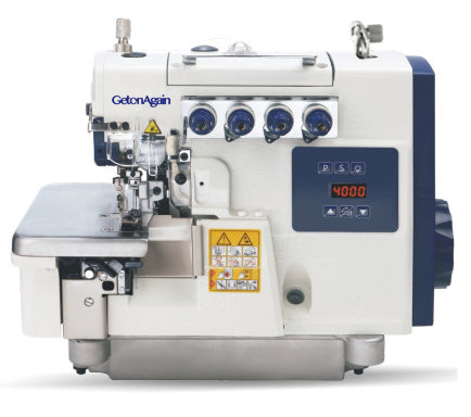 Direct drive heavy material differential overlock sewing machine