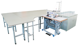 Quilts / Mattress Binding with  Pulling Sewing Workstation