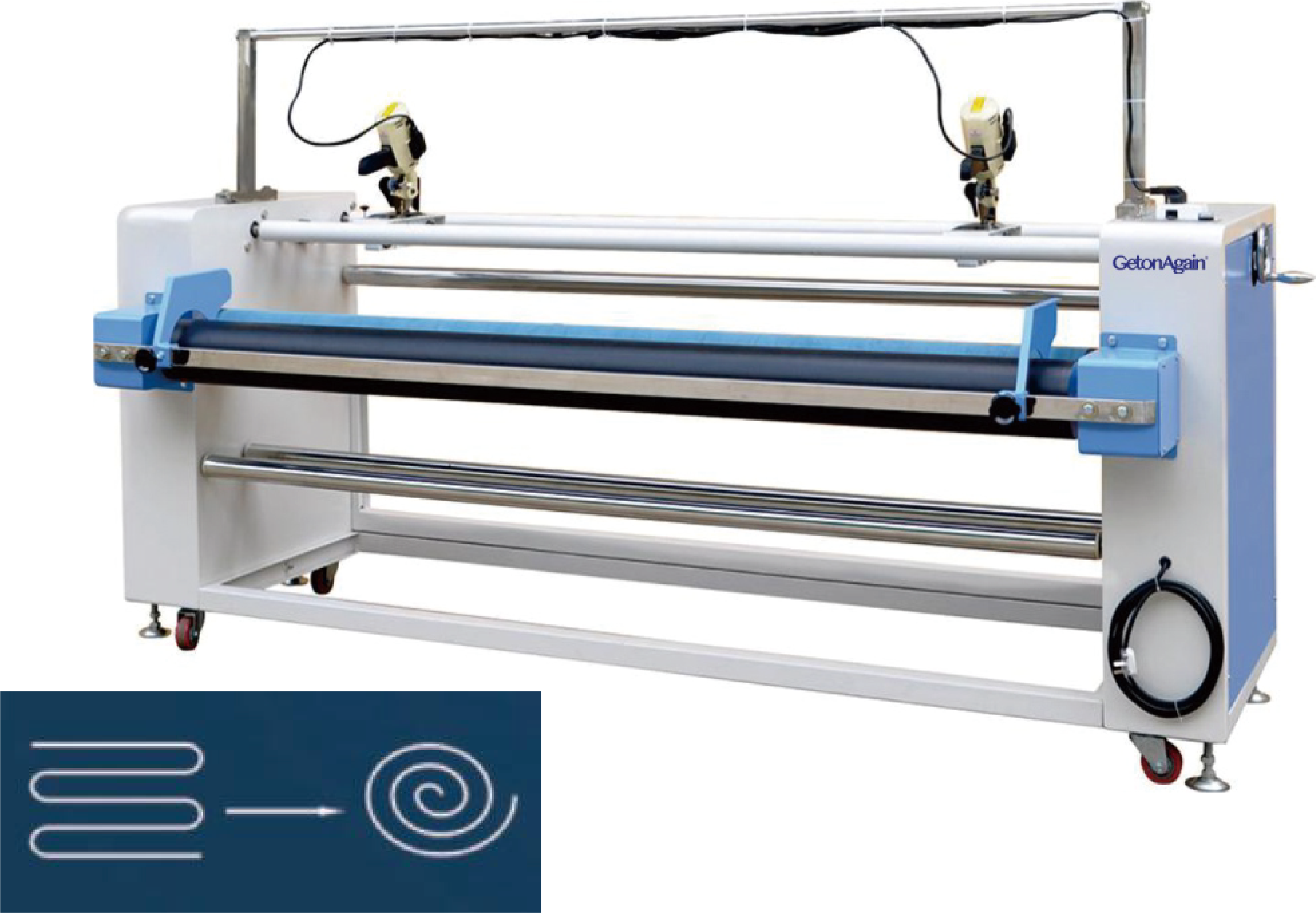 Fabric Rolling Machine with Edge Cutter