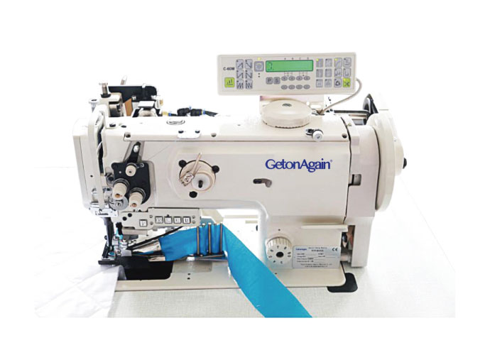 Single Needle / Binding / Compound Feed Sewing Machine With Horizontal Large Hook & On / Off Side Cutter