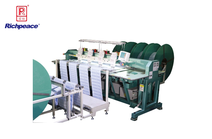 Continuous Feeding Mattress Border Embroidery Machine