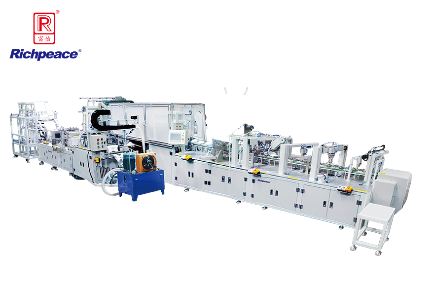 富怡全自動罩杯口罩生產線 (預成型 盤頭帶)