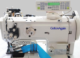 Single needle, binding, Compound feed sewing machine with horizontal large hook &amp; on / off side cutter