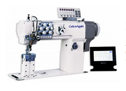 程控柱式雙針旋轉針桿綜合送料縫紉機